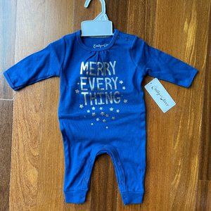 NEW Merry Everything Holiday 1 Piece Baby Sz 0-3